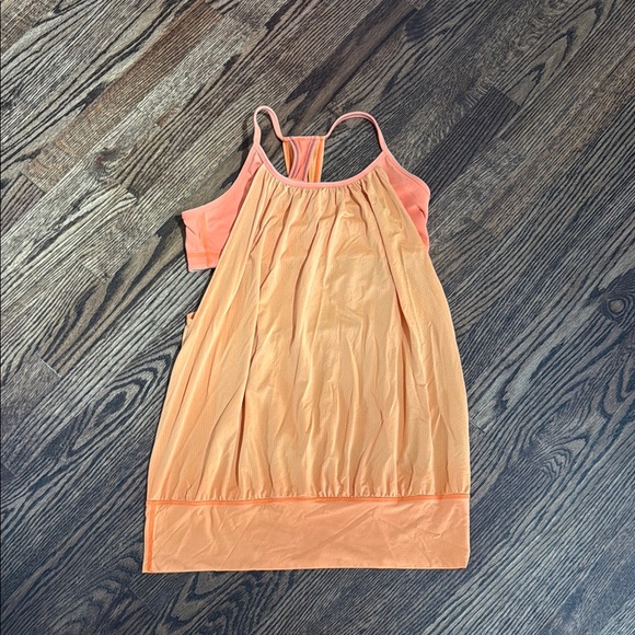 lululemon athletica Tops - Orange tank top with built in bra